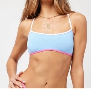 L*Space Pamela Bikini Top in blue